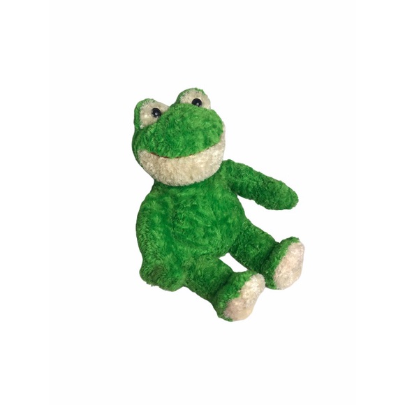 Build A Bear Friendly Frog 16" Plush Green Smiling Stuffed Animal BABW spring - Picture 2 of 9